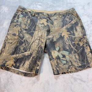 Columbia Timberwolf Camo Cargo Shorts Mens 42W 10L Outdoor Hunting Fishing
